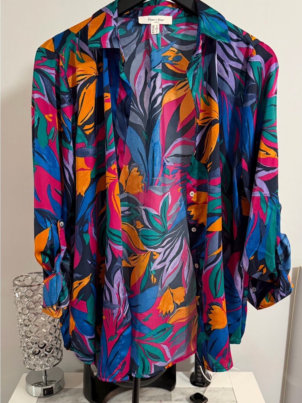 Trina Turk Multicolor Floral Button-Down Shirt - Vibrant Floral Print